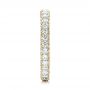 14k Yellow Gold 14k Yellow Gold Custom Diamond Eternity Wedding Band - Side View -  101747 - Thumbnail