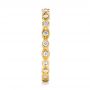 18k Yellow Gold 18k Yellow Gold Custom Diamond Eternity Wedding Band - Side View -  102132 - Thumbnail