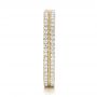 14k Yellow Gold 14k Yellow Gold Custom Diamond Eternity Wedding Band - Side View -  102173 - Thumbnail