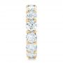 14k Yellow Gold 14k Yellow Gold Custom Diamond Eternity Wedding Band - Side View -  102342 - Thumbnail