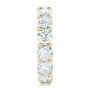 14k Yellow Gold 14k Yellow Gold Custom Diamond Eternity Wedding Band - Side View -  102342 - Thumbnail