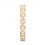 14k Yellow Gold 14k Yellow Gold Custom Diamond Eternity Wedding Band - Side View -  102918 - Thumbnail