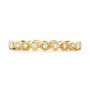 14k Yellow Gold 14k Yellow Gold Custom Diamond Eternity Wedding Band - Top View -  102132 - Thumbnail