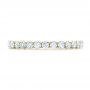 14k Yellow Gold 14k Yellow Gold Custom Diamond Eternity Wedding Band - Top View -  102370 - Thumbnail