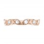 14k Rose Gold 14k Rose Gold Custom Diamond Marquise Shaped Wedding Ring - Top View -  104781 - Thumbnail