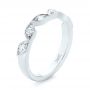  18K Gold And 18k White Gold Custom Diamond Marquise Shaped Wedding Ring