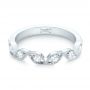  Platinum Platinum Custom Diamond Marquise Shaped Wedding Ring - Flat View -  104781 - Thumbnail