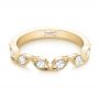 18k Yellow Gold 18k Yellow Gold Custom Diamond Marquise Shaped Wedding Ring - Flat View -  104781 - Thumbnail