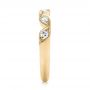 14k Yellow Gold 14k Yellow Gold Custom Diamond Marquise Shaped Wedding Ring - Side View -  104781 - Thumbnail