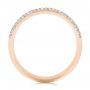 18k Rose Gold 18k Rose Gold Custom Diamond Pave Engagement Band - Front View -  1158 - Thumbnail