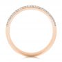 18k Rose Gold 18k Rose Gold Custom Diamond Pave Engagement Band - Front View -  1158 - Thumbnail