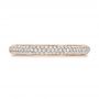 18k Rose Gold 18k Rose Gold Custom Diamond Pave Engagement Band - Top View -  1158 - Thumbnail