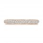 18k Rose Gold 18k Rose Gold Custom Diamond Pave Engagement Band - Top View -  1158 - Thumbnail