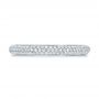 18k White Gold 18k White Gold Custom Diamond Pave Engagement Band - Top View -  1158 - Thumbnail