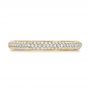 18k Yellow Gold 18k Yellow Gold Custom Diamond Pave Engagement Band - Top View -  1158 - Thumbnail