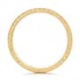 18k Yellow Gold 18k Yellow Gold Custom Diamond Three Strand Women's Wedding Ring - Front View -  104881 - Thumbnail