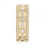 18k Yellow Gold 18k Yellow Gold Custom Diamond Three Strand Women's Wedding Ring - Side View -  104881 - Thumbnail