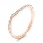 18k Rose Gold 18k Rose Gold Custom Diamond Wedding Band - Three-Quarter View -  102300 - Thumbnail