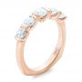 18k Rose Gold 18k Rose Gold Custom Diamond Wedding Band - Three-Quarter View -  102301 - Thumbnail