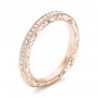 18k Rose Gold 18k Rose Gold Custom Diamond Wedding Band - Three-Quarter View -  102350 - Thumbnail