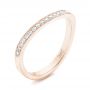 18k Rose Gold Custom Diamond Wedding Band