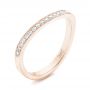 18k Rose Gold Custom Diamond Wedding Band