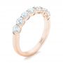 14k Rose Gold 14k Rose Gold Custom Diamond Wedding Band - Three-Quarter View -  102746 - Thumbnail