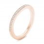 18k Rose Gold Custom Diamond Wedding Band