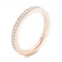 14k Rose Gold 14k Rose Gold Custom Diamond Wedding Band - Three-Quarter View -  102832 - Thumbnail