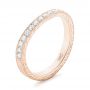 18k Rose Gold Custom Diamond Wedding Band