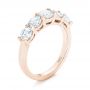 18k Rose Gold 18k Rose Gold Custom Diamond Wedding Band - Three-Quarter View -  102953 - Thumbnail