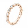 18k Rose Gold 18k Rose Gold Custom Diamond Wedding Band - Three-Quarter View -  103039 - Thumbnail