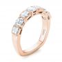 18k Rose Gold 18k Rose Gold Custom Diamond Wedding Band - Three-Quarter View -  103437 - Thumbnail