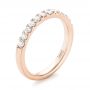 14k Rose Gold 14k Rose Gold Custom Diamond Wedding Band - Three-Quarter View -  103522 - Thumbnail