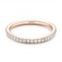 14k Rose Gold 14k Rose Gold Custom Diamond Wedding Band - Flat View -  102023 - Thumbnail