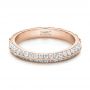 14k Rose Gold 14k Rose Gold Custom Diamond Wedding Band - Flat View -  102051 - Thumbnail