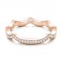14k Rose Gold 14k Rose Gold Custom Diamond Wedding Band - Flat View -  102121 - Thumbnail