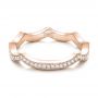 14k Rose Gold 14k Rose Gold Custom Diamond Wedding Band - Flat View -  102121 - Thumbnail