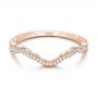 14k Rose Gold 14k Rose Gold Custom Diamond Wedding Band - Flat View -  102139 - Thumbnail