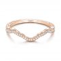 18k Rose Gold 18k Rose Gold Custom Diamond Wedding Band - Flat View -  102139 - Thumbnail