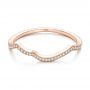 18k Rose Gold 18k Rose Gold Custom Diamond Wedding Band - Flat View -  102204 - Thumbnail