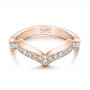 14k Rose Gold 14k Rose Gold Custom Diamond Wedding Band - Flat View -  102234 - Thumbnail