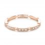 14k Rose Gold 14k Rose Gold Custom Diamond Wedding Band - Flat View -  102259 - Thumbnail