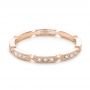 18k Rose Gold 18k Rose Gold Custom Diamond Wedding Band - Flat View -  102259 - Thumbnail