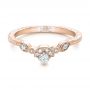 18k Rose Gold 18k Rose Gold Custom Diamond Wedding Band - Flat View -  102262 - Thumbnail