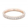 14k Rose Gold 14k Rose Gold Custom Diamond Wedding Band - Flat View -  102291 - Thumbnail