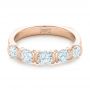 18k Rose Gold 18k Rose Gold Custom Diamond Wedding Band - Flat View -  102301 - Thumbnail