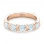 18k Rose Gold 18k Rose Gold Custom Diamond Wedding Band - Flat View -  102301 - Thumbnail
