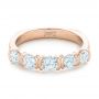 14k Rose Gold 14k Rose Gold Custom Diamond Wedding Band - Flat View -  102301 - Thumbnail