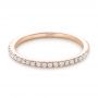 18k Rose Gold 18k Rose Gold Custom Diamond Wedding Band - Flat View -  102351 - Thumbnail